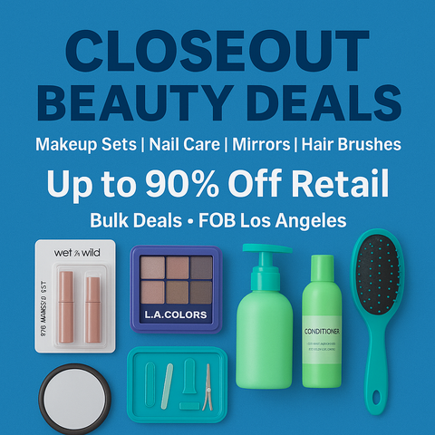 Beauty Closeout Deal- Up to 90% off Retail Prices