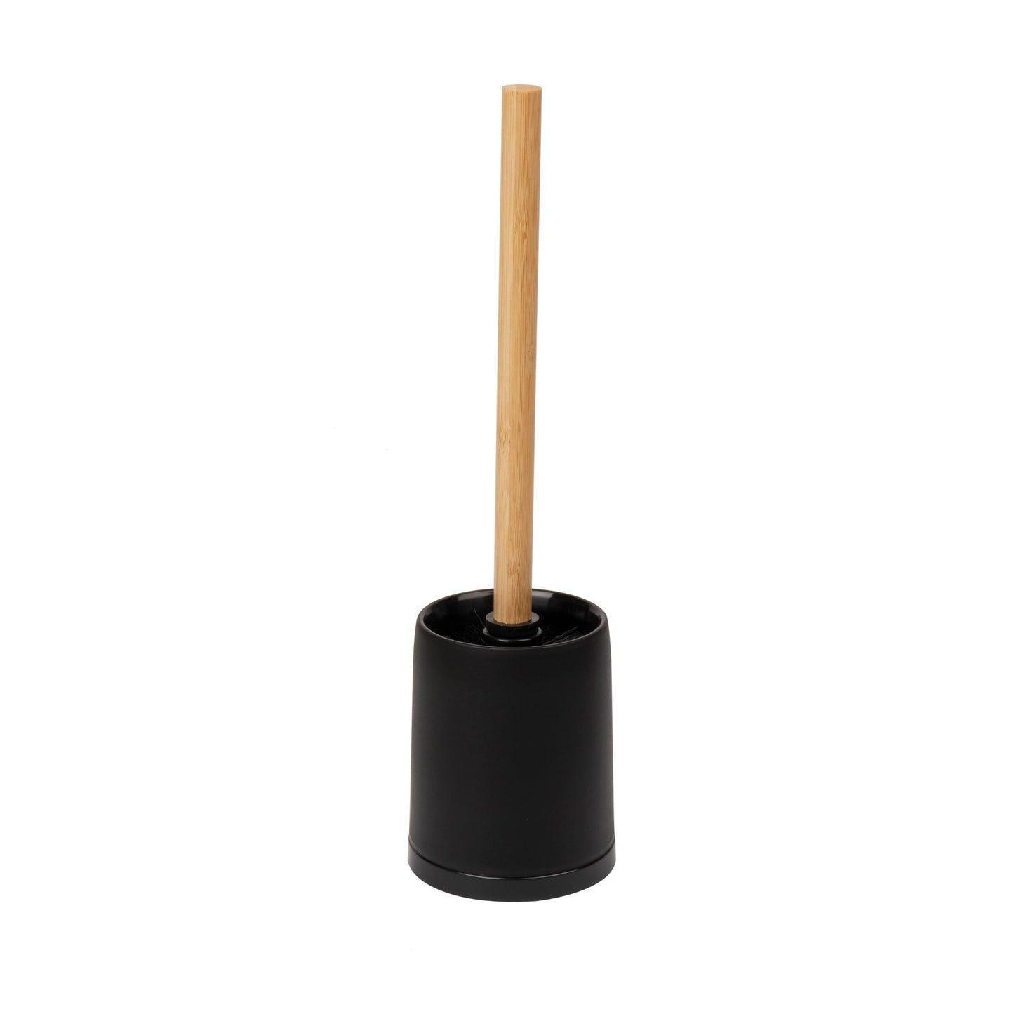 PLASTIC BLK/TAN TOILET BRUSH HOLDER C/P 12
