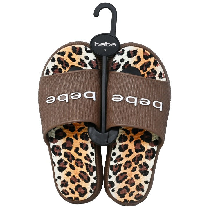 Womens Brown Eva Slides C/P 12 BEBE