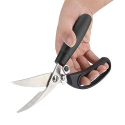 BLACK KITCHEN SCISSOR C/P 48