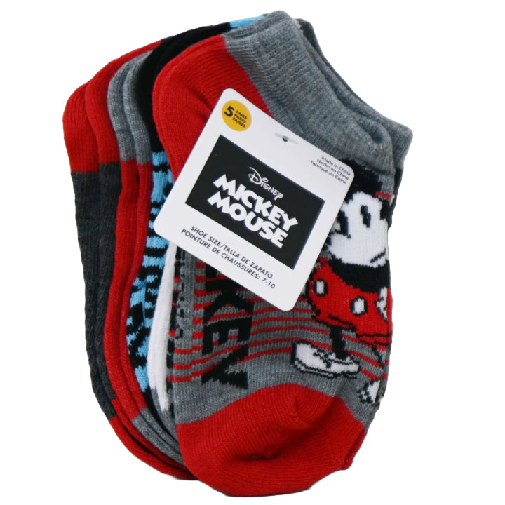5pk MICKEY EXPRESSION NS SOCKS SIZE 4-6 C/P 24