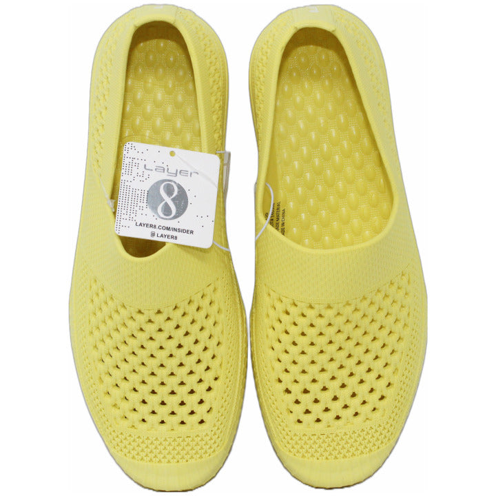 KATIE YELLOW SOLID WOMEN SHOES ASST SIZE C/P 12 LAYER 8