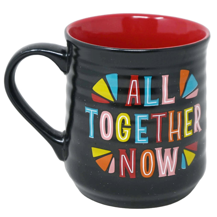18oz BLACK COLORFUL ALL TOGETHER NOW MUG C/P 24