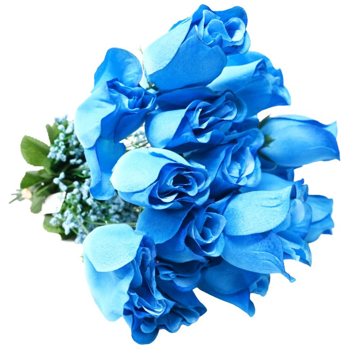 Blue Rose Bud Bush 6 Flowers C/P 240