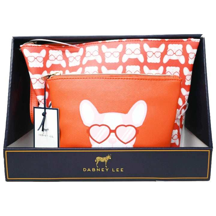 *OUTSIDE CA* DOG PRINT COSMETIC BAG DABNEY LEE C/P 20