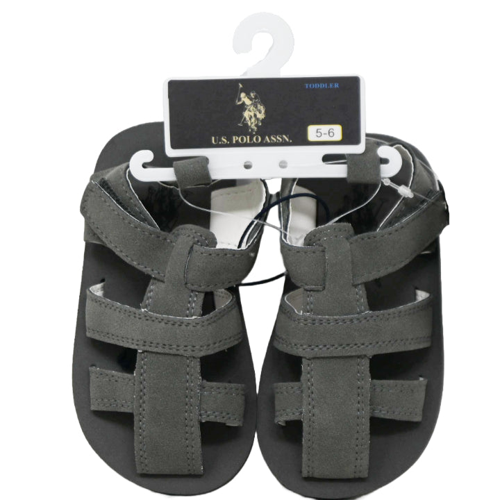 1pk BOYS GREY US POLO ASSN SANDALS SIZE 5-10 C/P 24