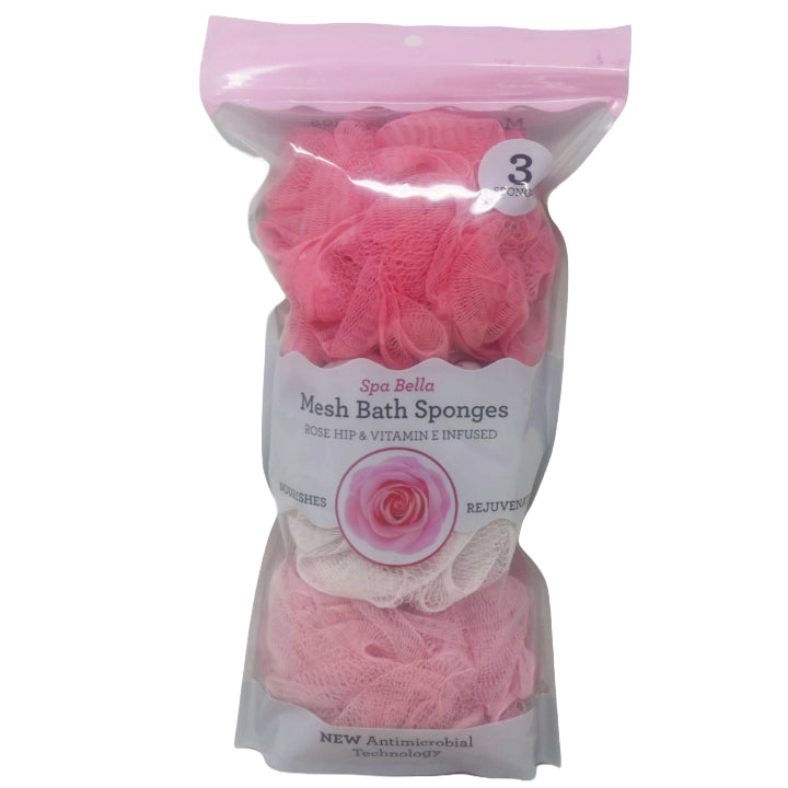 3pc JUMBO MESH SPONGES C/P 12