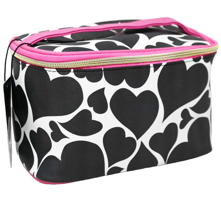 *OUTSIDE OF CA* GIRAFFE PRINT COSMETIC TRAIN CASE C/P 20