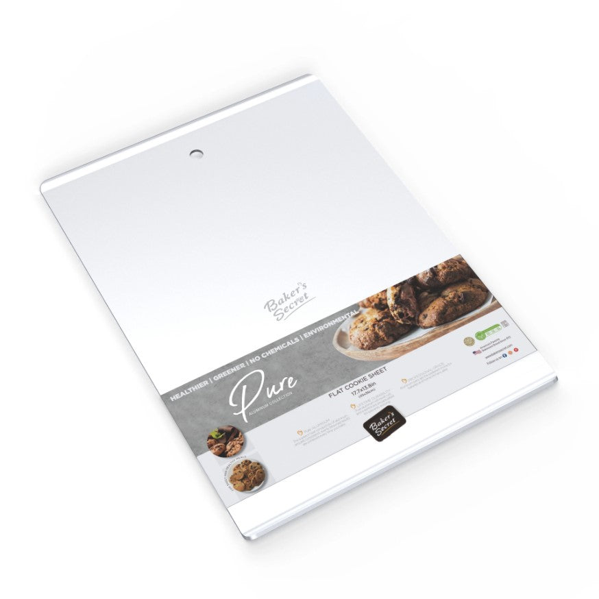 Baker's Secret Pure Aluminum 18inch Flat Cookie Sheet C/P 12