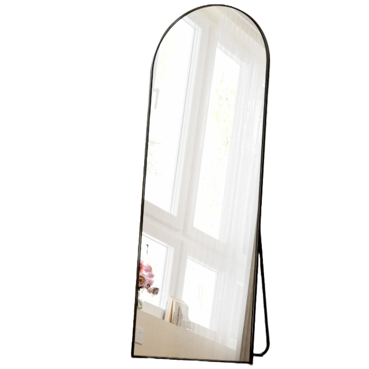 57"X20" MIRROR BLK Framed Arch Freestanding Mirror (No UPC, FNSKU only) C/P 1