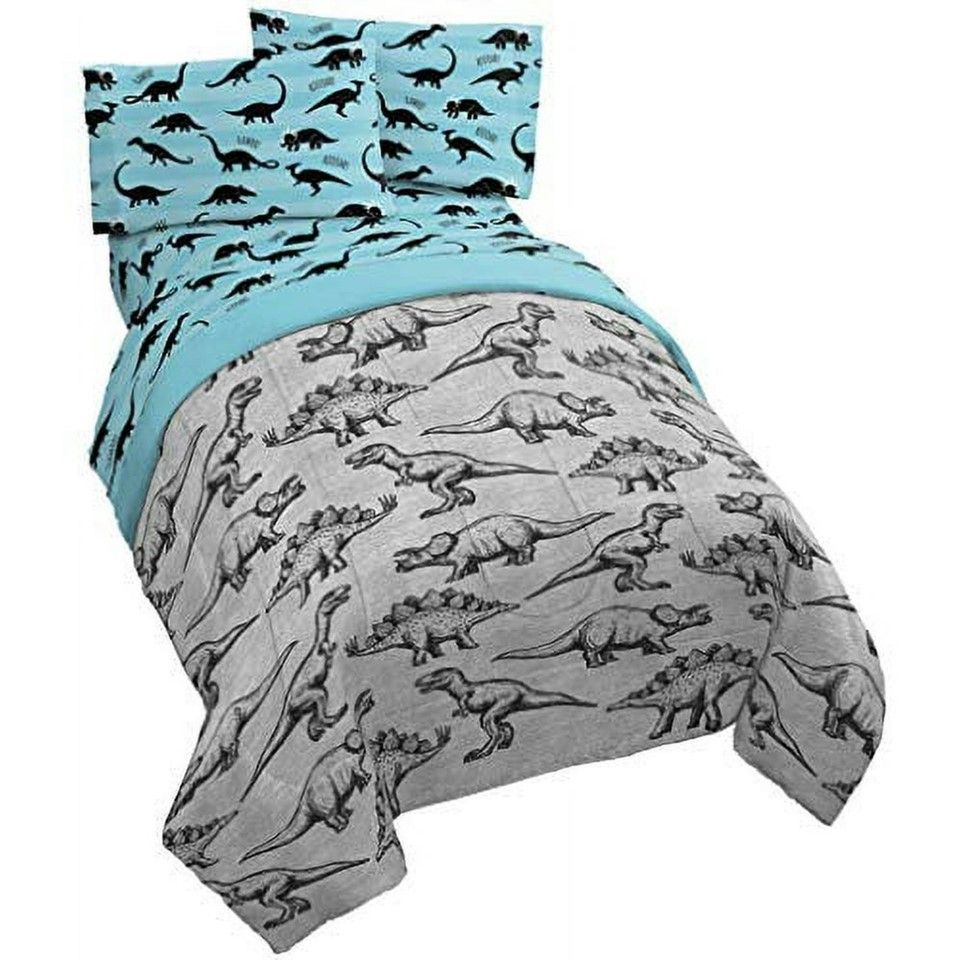 4pc Twin Dinosaur Bedding and Sheet Set Non License C/P 4