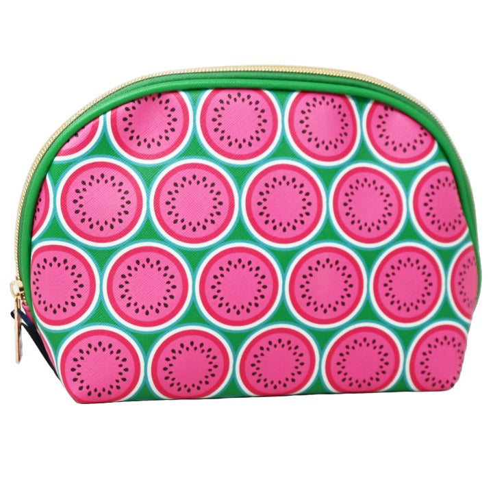 *OUTSIDE OF CA* LARGE PRINTED DOME COSMETIC BAG C/P 40