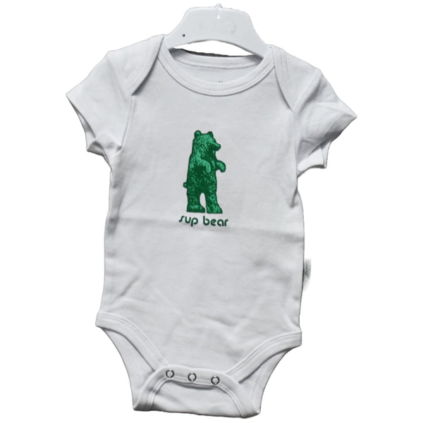 3-6 month White Onesie,sup bear C/P 48