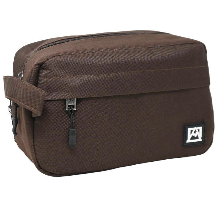 *OUTSIDE OF CA* LRG BROWN MEN TOILETRY BAG C/P 30