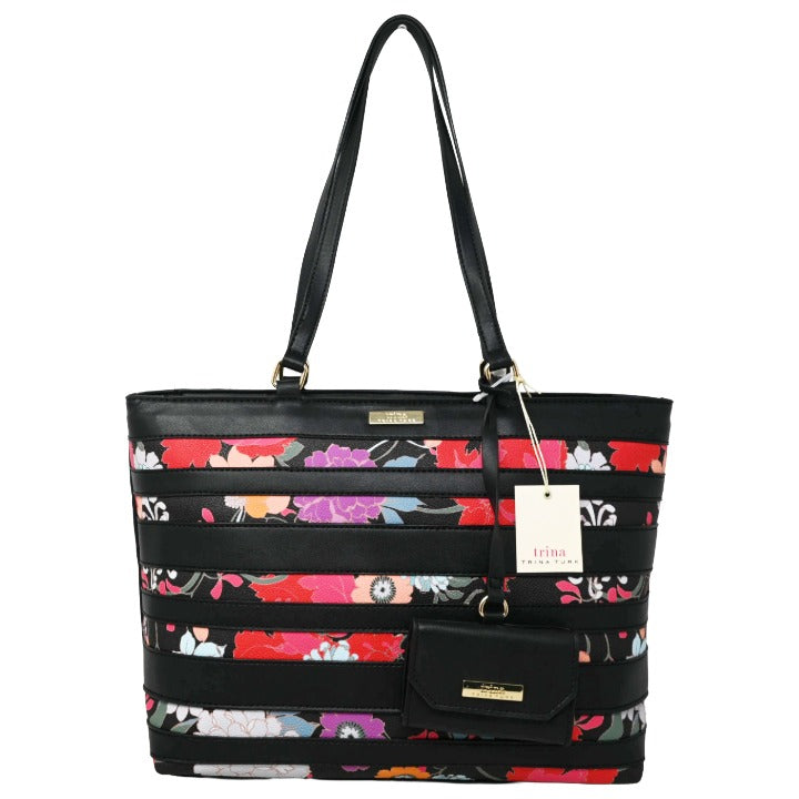 *OUTSIDE CA* Large Printed Handbag w/Dangle Coin Purse Trina Turk C/P 6