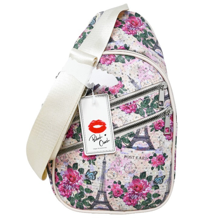 BLUSH SPRK EIFFEL SLING PACK (NO UPC, HAS PROP 65 LABEL) C/P 40