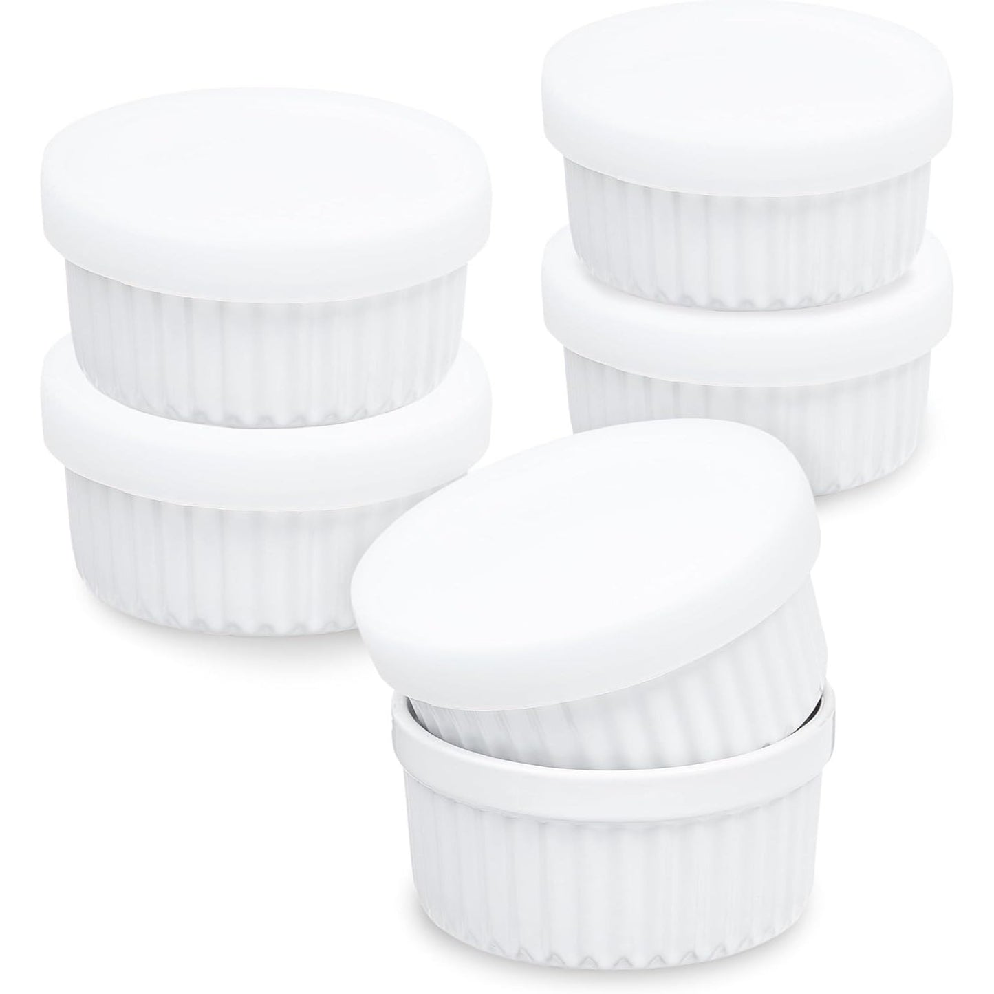 6pc Ramekin Set White C/P 1