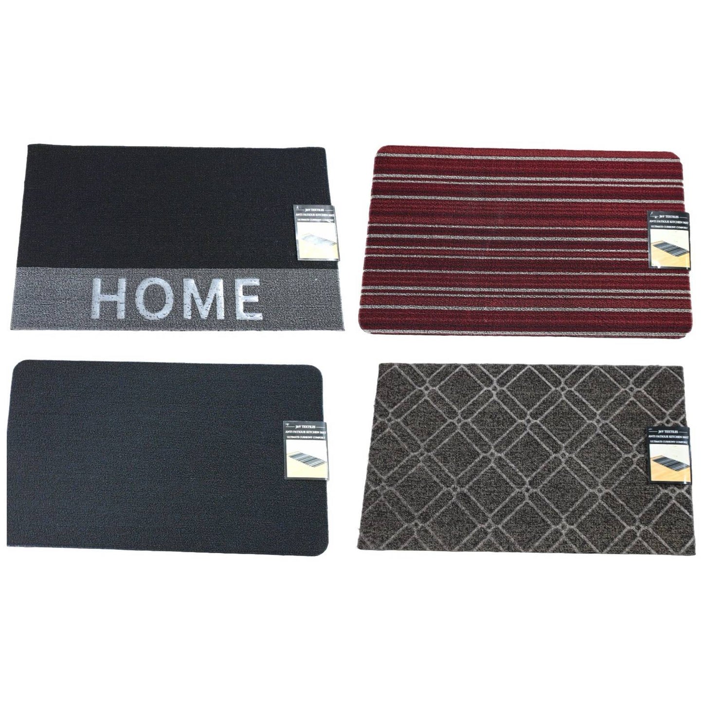 *OUTSIDE OF CA* 18''x30'' Asst PVC Mat Utility Loop Door Mat C/P 20