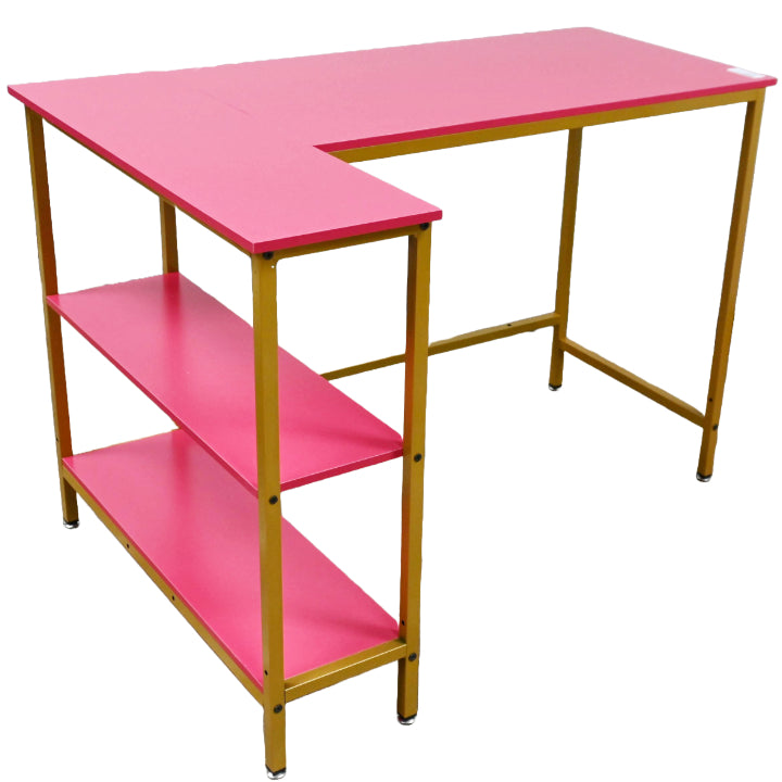Red Desk MDF with Metal Legs 43.5"x30.5"x29"h (No UPC, FNSKU Only) C/P 1