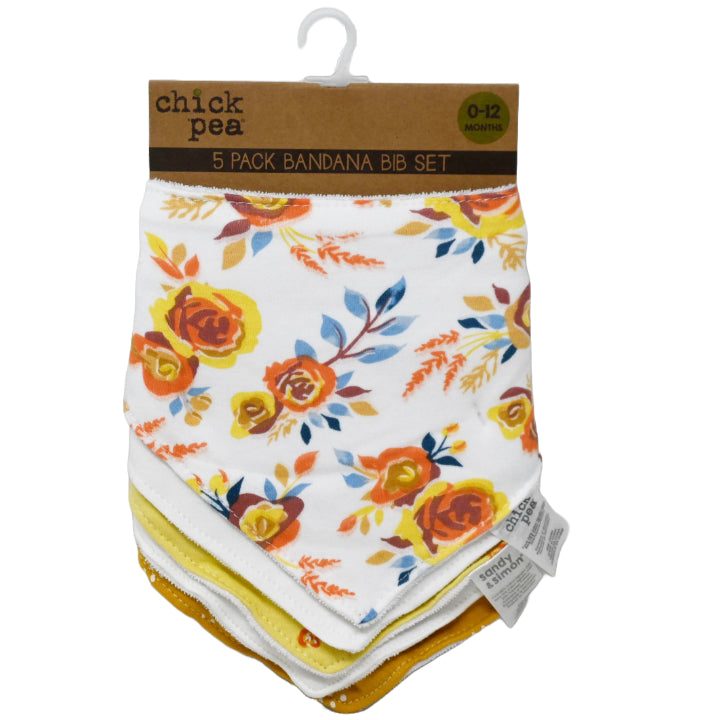 5pk ROSES BANDANA BIBS C/P 72