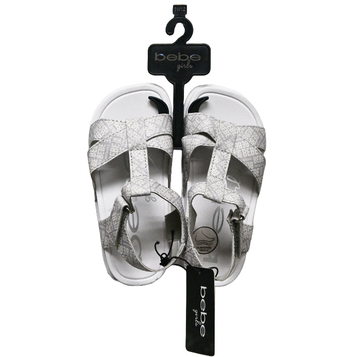 BEBE WHITE TODDLER GIRLS POOL SLIDE SANDAL ASST SIZE C/P 12