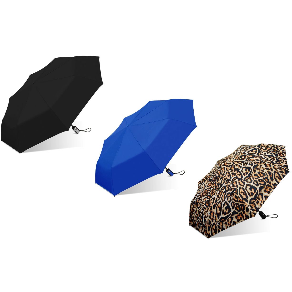 AUTOMATIC OPEN AND CLOSE MINI UMBRELLA 4-ASST C/P 24