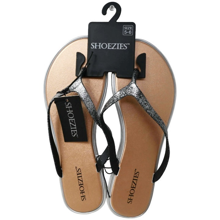 Womens Blk Gry Sandals C/P 24 SHOEZIES