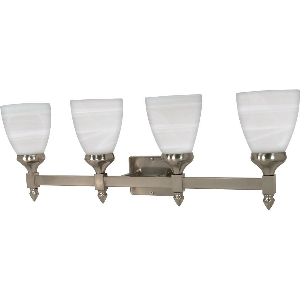 29" TRIUMPH BRUSHED NICKEL LIGHT FIXTURE C/P 1,BROWN BOX