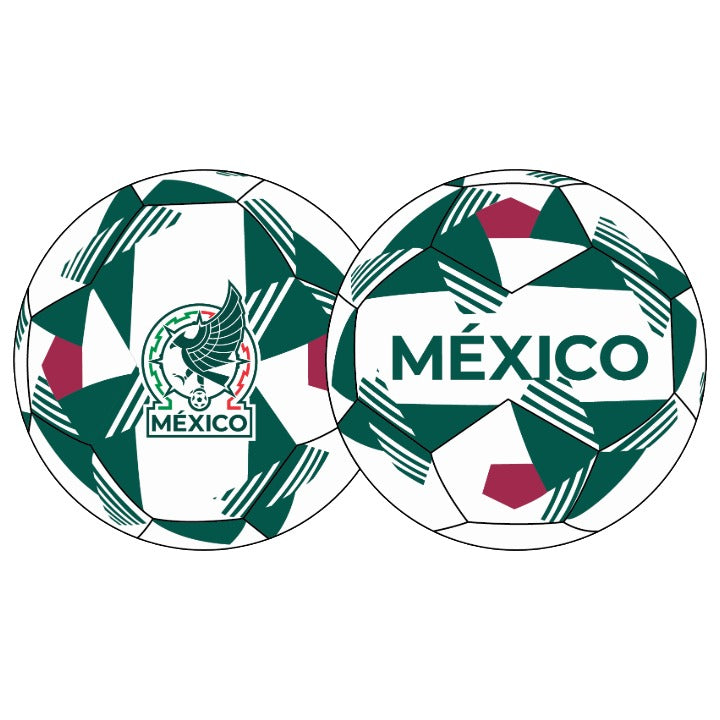 Wht Grn Mexico Soccer Ball C/P 8