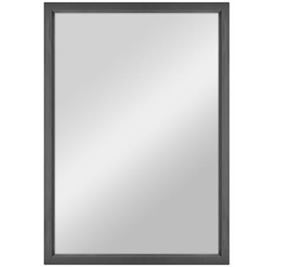 26.5x38.5" MERCER BLACK FRAMED MIRROR C/P1