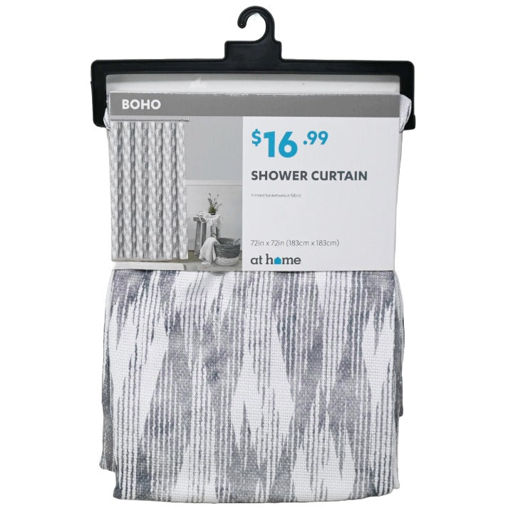 Geo Fabric Shower Curtain C/P 4 (Pre-price $16.99)