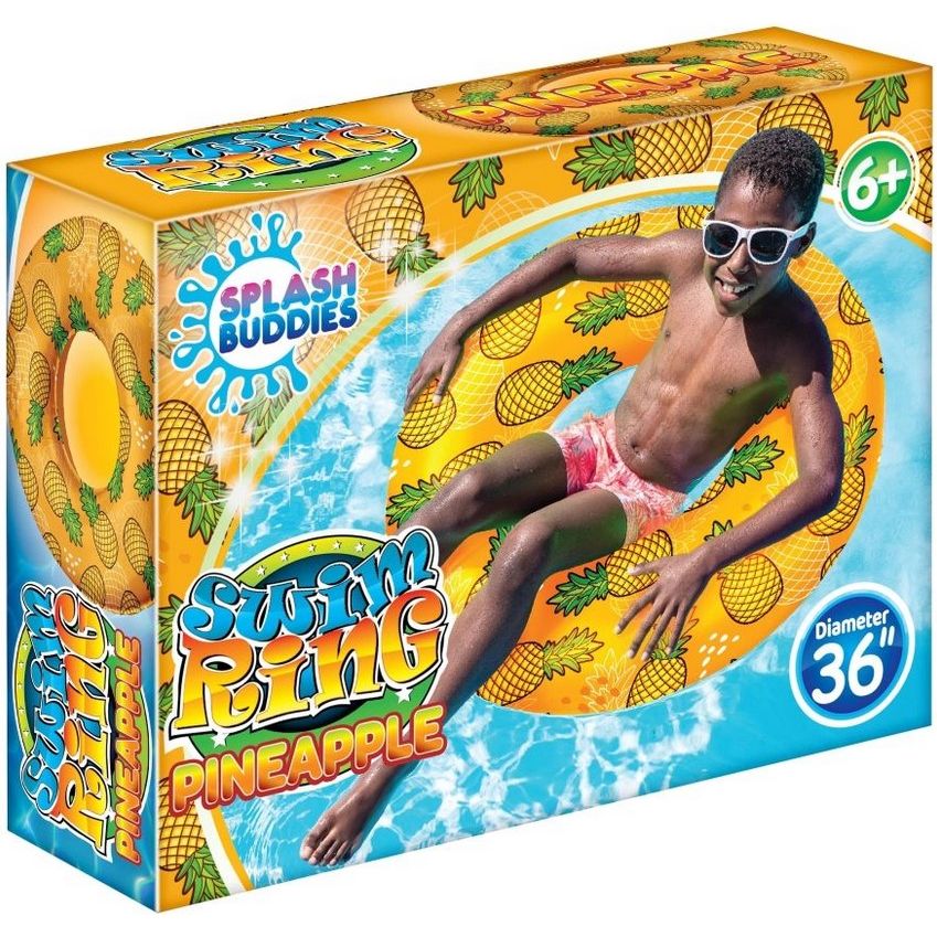 PINEAPPLES POOL FLOAT SWIM RING C/P 12