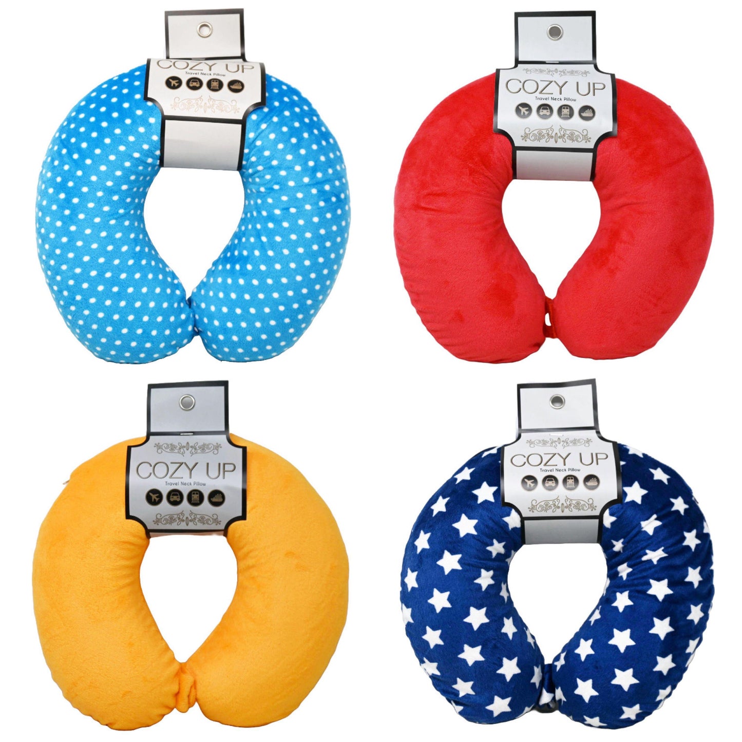 ASSORTED *AS IS* TRAVEL NECK PILLOW C/P 8
