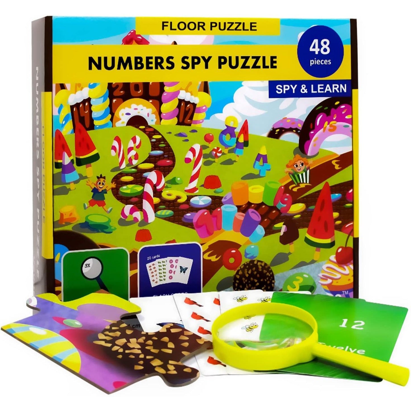 NUMBERS SPY FLOOR PUZZLE C/P 6