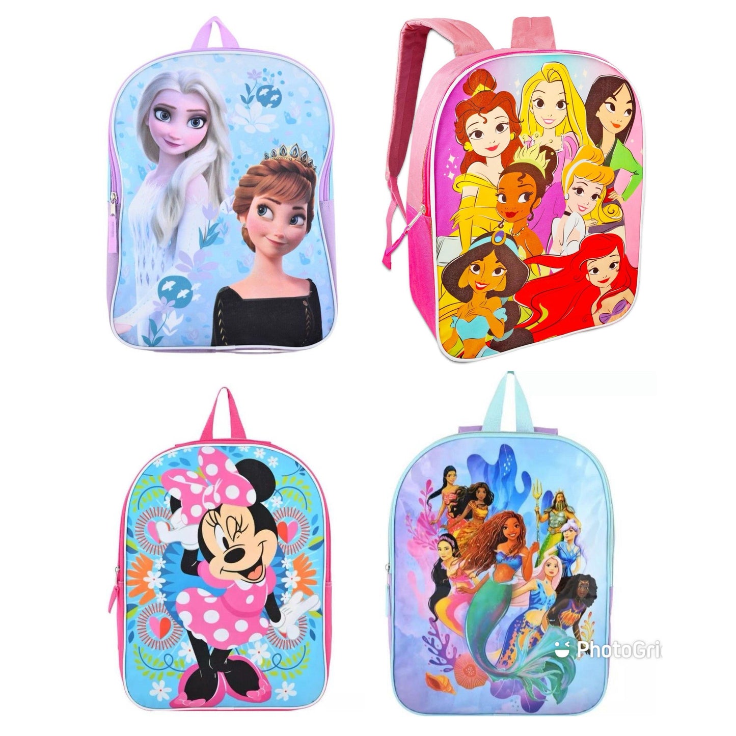 15x11.5x4.5" GIRLS 4-ASST LICENSED OPP BACKPACK C/P 16