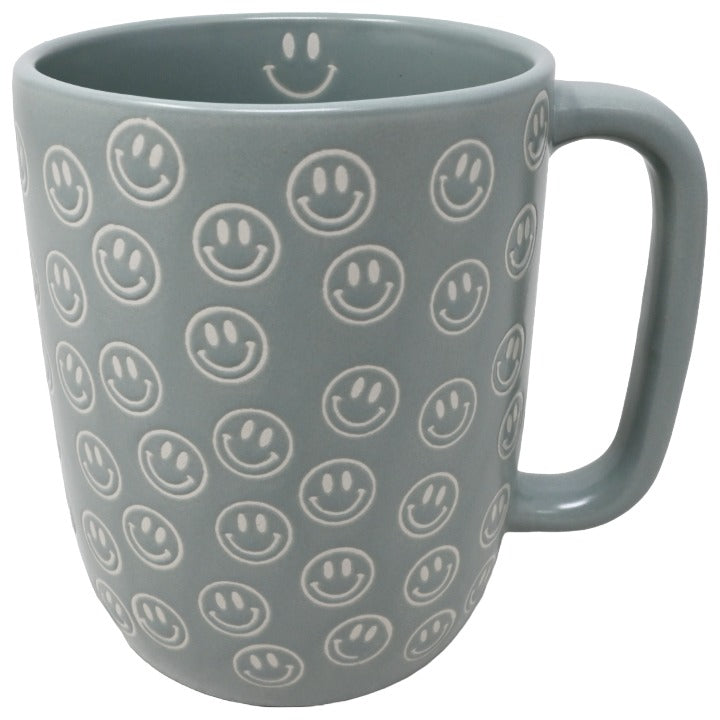 Gry Smiley All-Over Mug C/P 36 MRKT FINDS