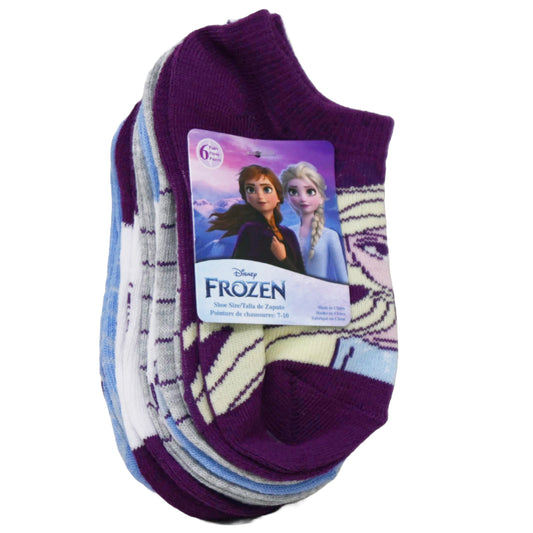 6pk FROZEN 2 FOREVER CONNECTED NS SOCKS SIZE 4-6 C/P 24