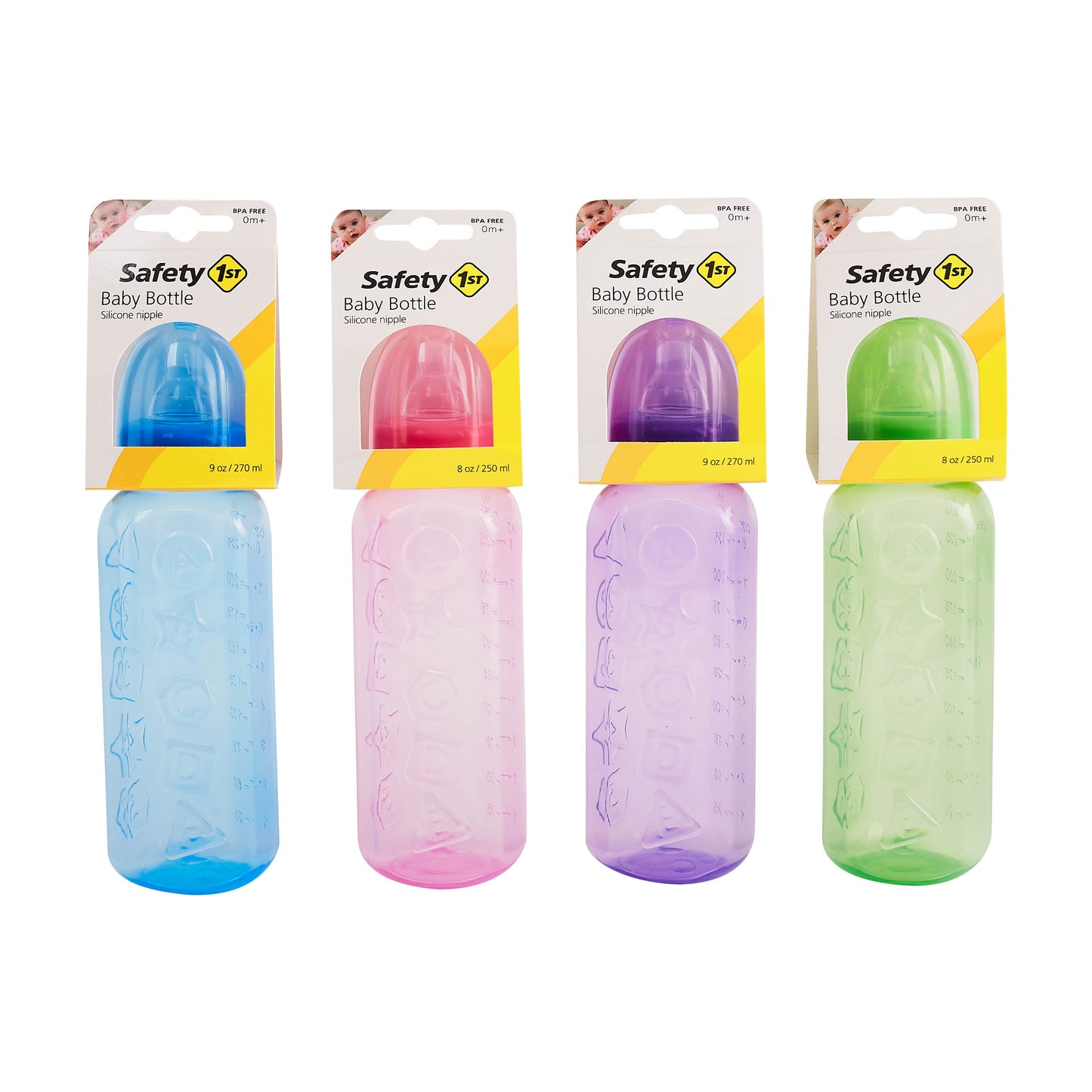 Safety 1st 8oz TRIANGLE & GRIP BABY BOTTLE C/P 36