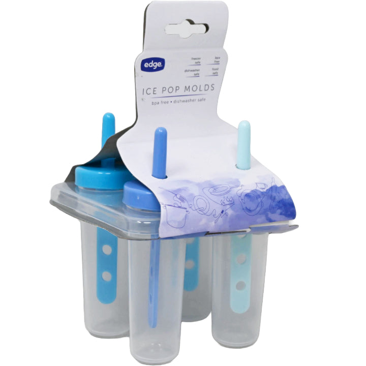Edge 4pk Popsicle Mold Multicolor Handles C/P 90