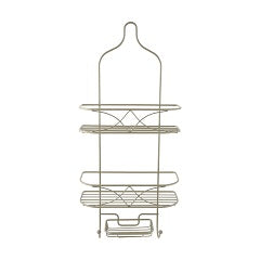 3 TIER SATIN NICKEL SHOWER CADDY C/P 12