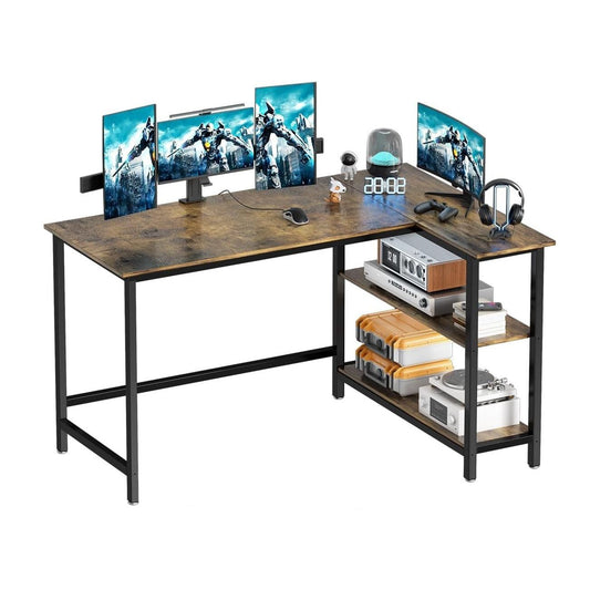 Walnut Desk MDF Metal Legs 38.5"x28.5"x29" (No UPC, FNSKU Only) C/P 1