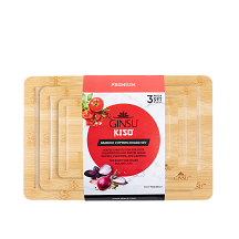 GINSU 3PC SET BAMBOO CUTTING BOARD C/P 6