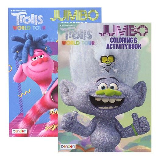 80pg Trolls 2 Coloring Book C/P 36
