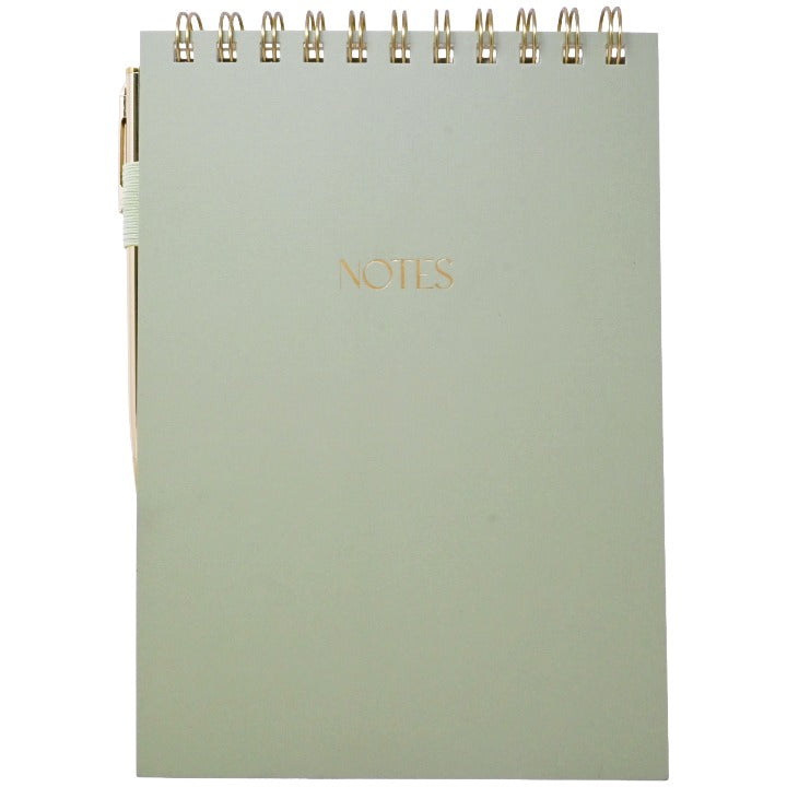 Sage Spiral Notebook with Pen C/P 36 Eccolo