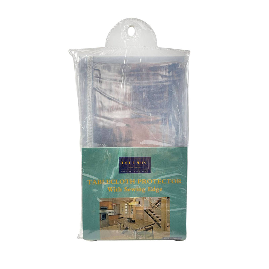 60" X 90" TRANSPARENT PVC TABLECLOTH PROTECTOR WITH SEWING EDGE C/P 24
