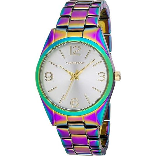 Vernier Women Rainbow Round Link Watch C/P 50