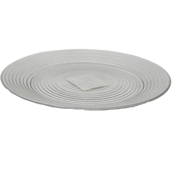 10.5" ROUND GLASS PLATE C/P 12