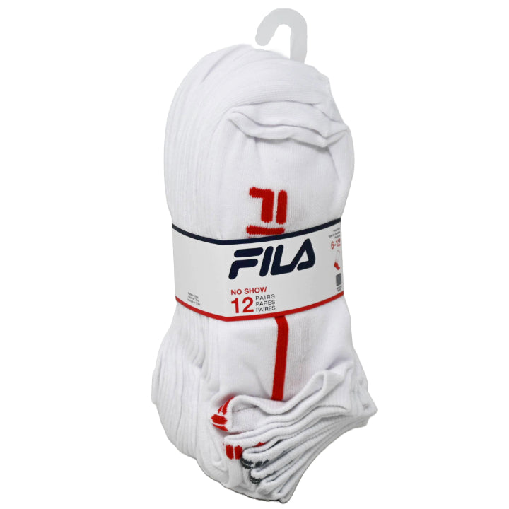12pk MEN FILA RACING STRIPE NS SOCKS SIZE 10-13 C/P 60