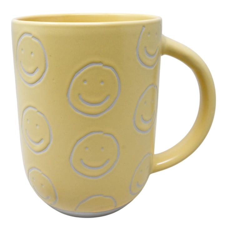 Ylw All-Over Smiley Mug C/P 36 MRKT FINDS