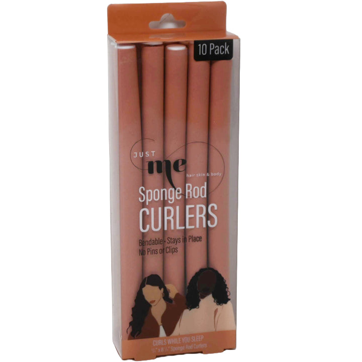 10pk SPONGE ROD HAIR CURLERS C/P 72